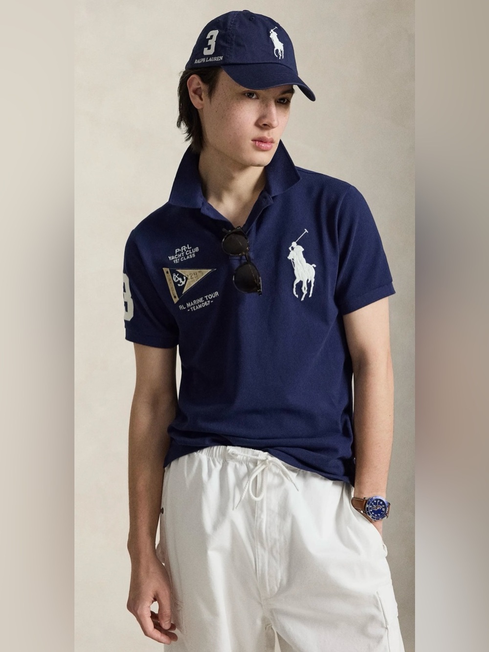 Polo Ralph Lauren Men`s Navy Blue Yacht Club Big Pony Polo Shirt ~ XLarge ~ NWT